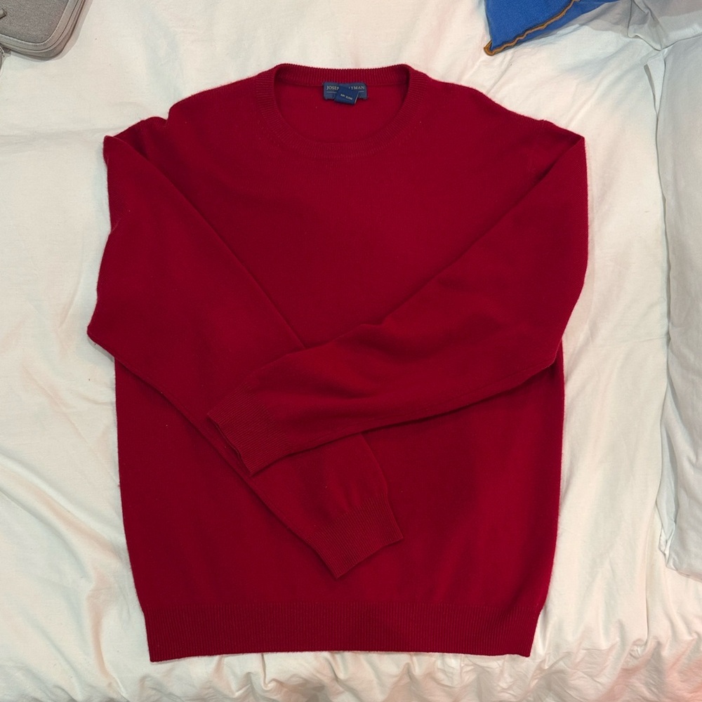 Red cashmere sweater